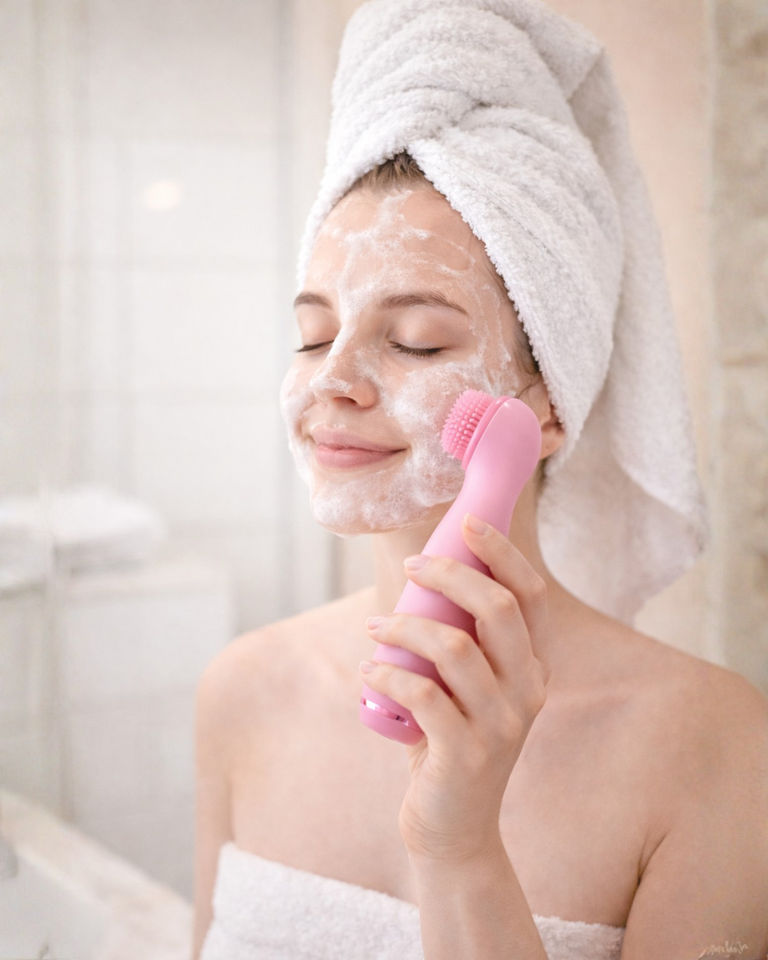 Spazzola Elettrica per la Pulizia del Viso ✨